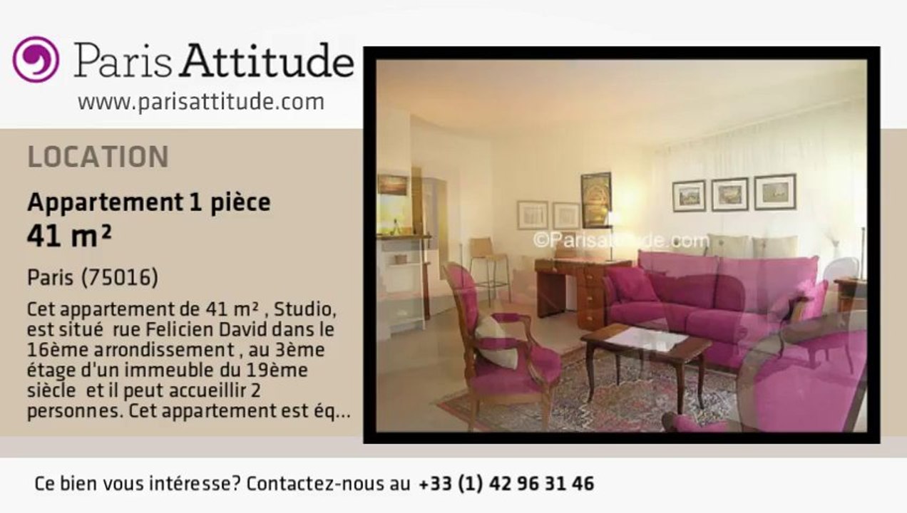 Appartement Studio à louer - Mirabeau, Paris - Ref. 1093