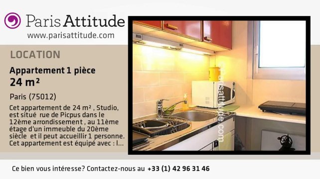 Appartement Studio à louer - Nation, Paris - Ref. 6765