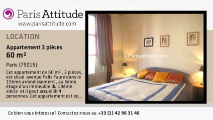 Appartement 2 Chambres à louer - Parc André Citroën, Paris - Ref. 6551