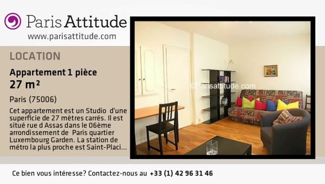 Appartement Studio à louer - Jardin du Luxembourg, Paris - Ref. 2434