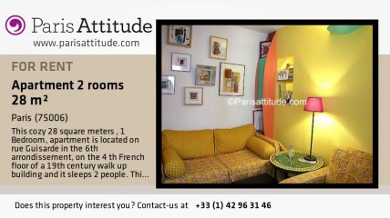 1 Bedroom Apartment for rent - St Germain, Paris - Ref. 5329