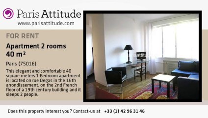 1 Bedroom Apartment for rent - Mirabeau, Paris - Ref. 3010