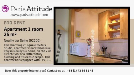 Studio Apartment for rent - Neuilly sur Seine, Neuilly sur Seine - Ref. 7586