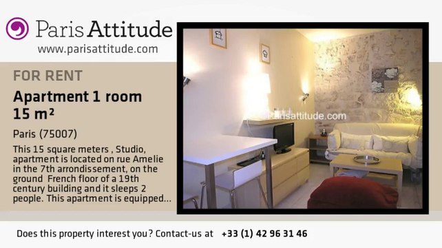 Studio Apartment for rent - Tour Eiffel, Paris - Ref. 4979