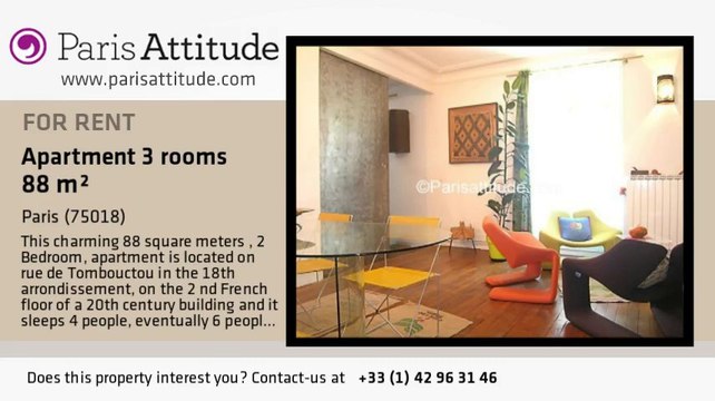 2 Bedroom Apartment for rent - Marx Dormoy, Paris - Ref. 6524