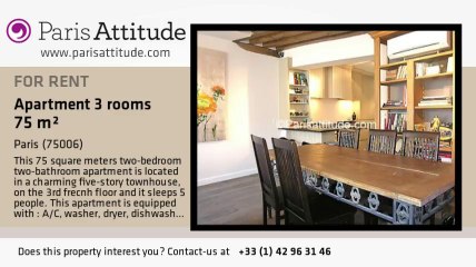 2 Bedroom Apartment for rent - Jardin du Luxembourg, Paris - Ref. 6186