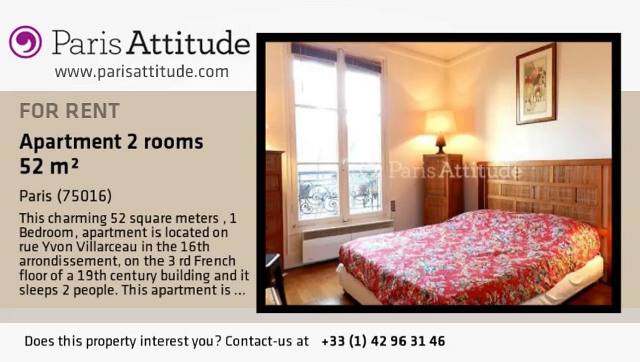 1 Bedroom Apartment for rent - Victor Hugo, Paris - Ref. 8072