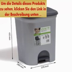 Angebote Duo Mülleimer Mülltonne 2 x 11L grau Treteimer Mülltrennung