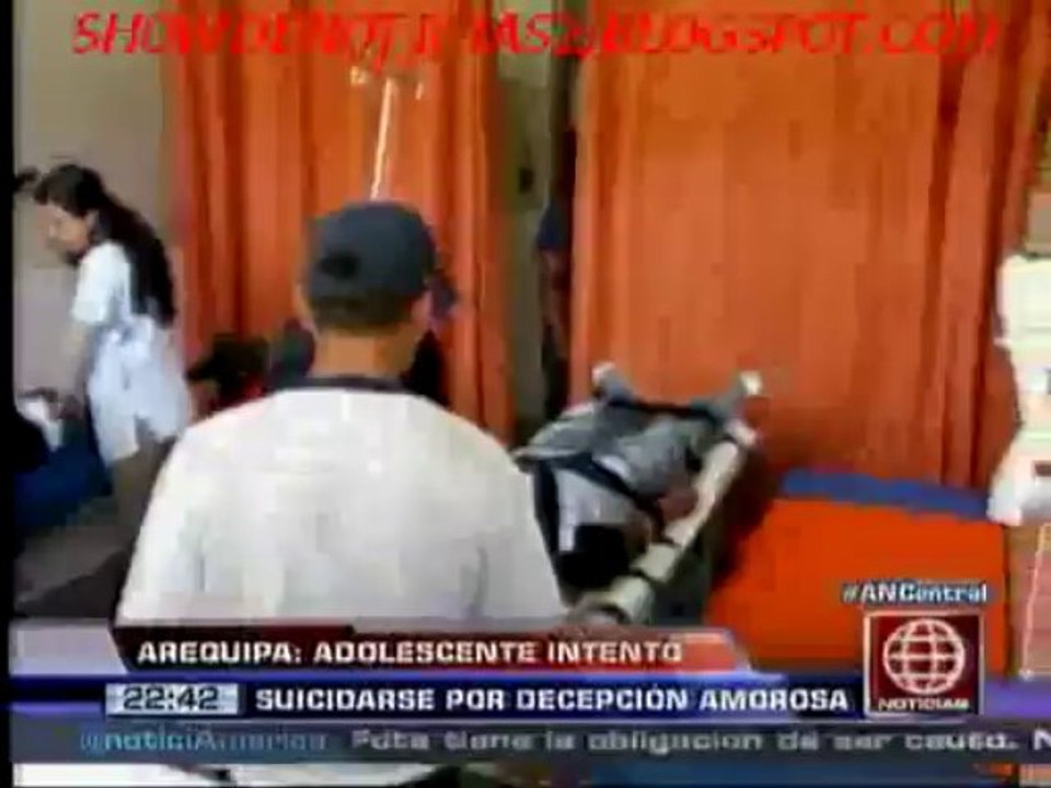 SHOW DE NOTICIAS  - Joven intentó quitarse la vida por decepción amorosa