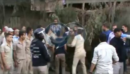 فض اعتصام عمال وبريات سمنود  #محافظات