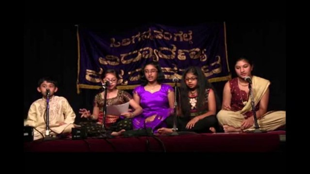 VIDYARANYA KANNADA KUTA: DASA DAY: STUDENTS OF SRIVIDYA GANESH: JO JO SRI KRISHNA