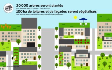 [INFOGRAPHIE] Le projet d'Anne Hidalgo pour végétaliser Paris