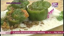 Riwayaton ki Lazzat by Chef Saadat Siddiqi, Macaroni & Stuffed Capsicum, 18-11-13, part 2