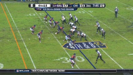 Bears defense, sack, 7-yd loss
