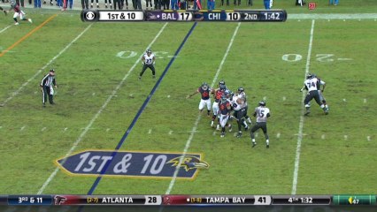 Bears defense, sack, 4-yd loss