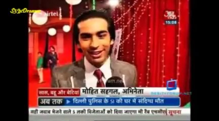 SBB - 18 Nov 2013 - Mohit @ ZEE Rishtey Award - 2
