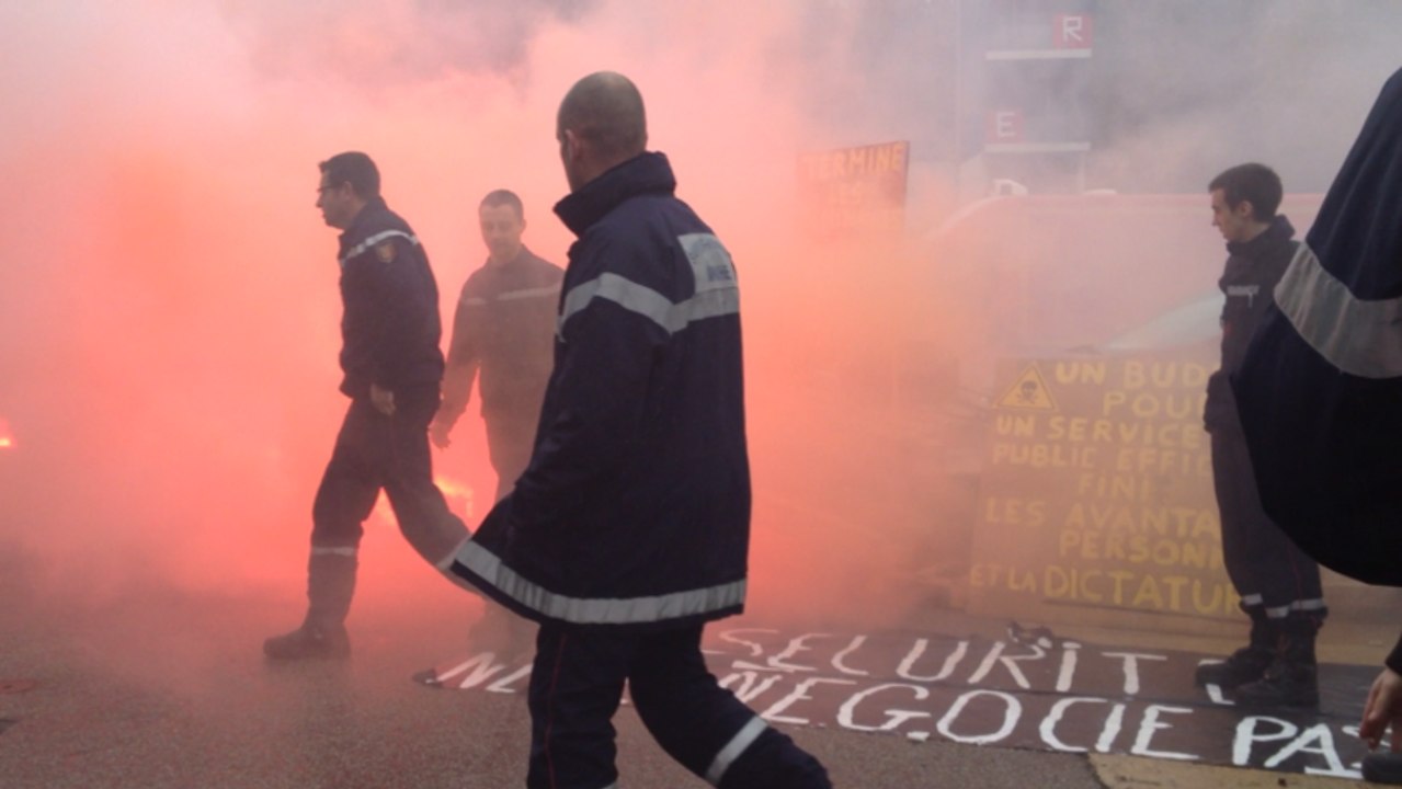 Colère des pompiers