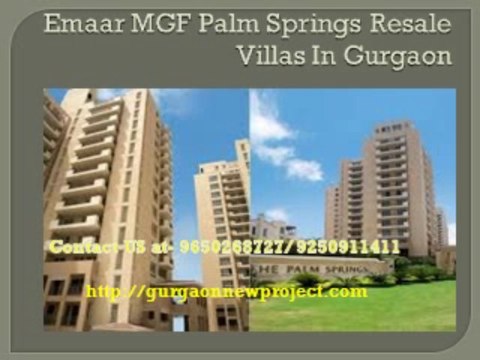 Emaar MGF Palm Springs Villas In Gurgaon