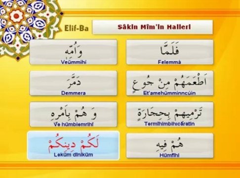 Tecvit dersi 32 - Sâkin Mim'in Halleri