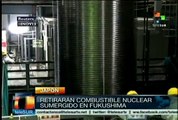 Retirarán combustible nuclear sumergido en Fukushima