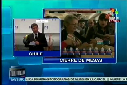 Culmina jornada electoral en Chile e inicia conteo de votos