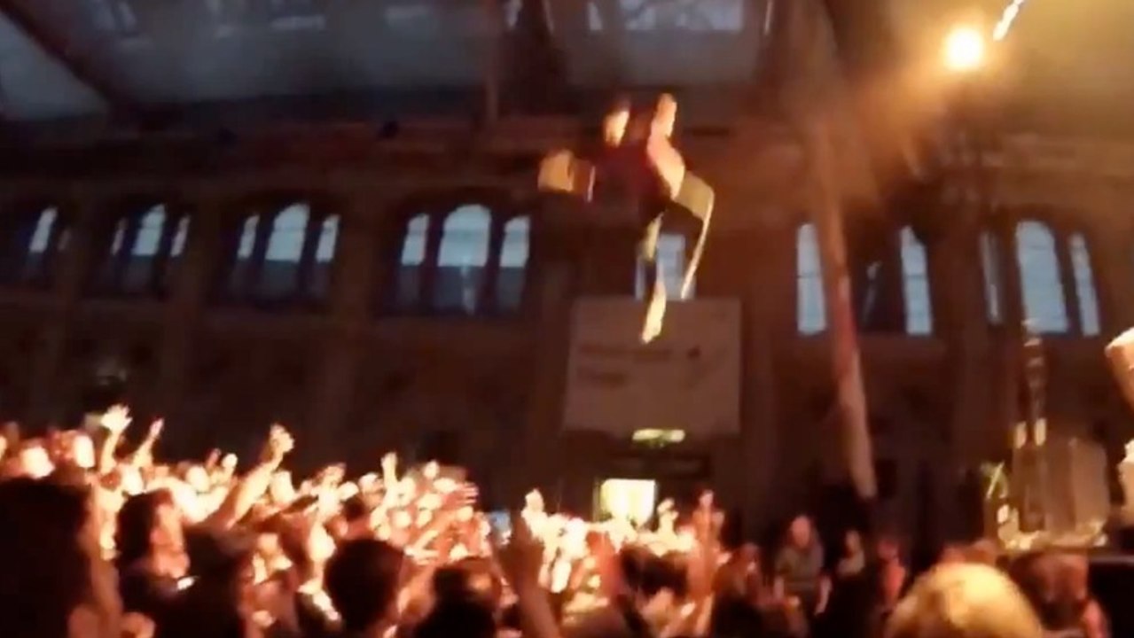 George Watsky Attempts 35ft Stage Dive, Breaks Fan's Arm