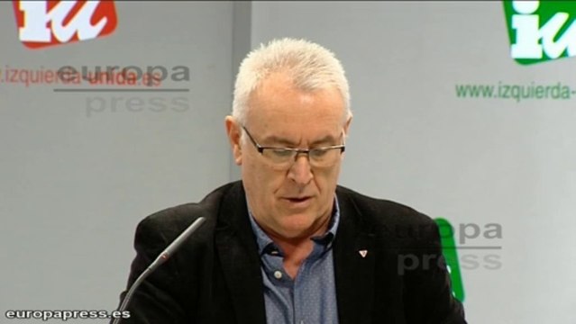 IU pide la comparecencia de Rajoy en el Congreso