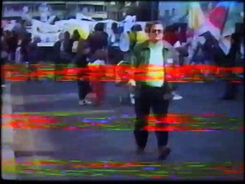 LA MANIF CONTRE LA VENUE DU PAPE JEAN-PAUL II EN 1996 A TOURS