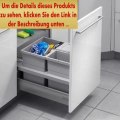 Angebote Hailo Abfallsorter SEPARATO K 45 mit 3-fach-Trennung für 45 cm Schrankbreite / Abfallsorter / Mülleimer