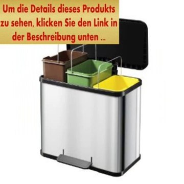 Angebote Hailo 0633-739 Trento Öko trio 33 Tret-Abfalltrenner, lemon