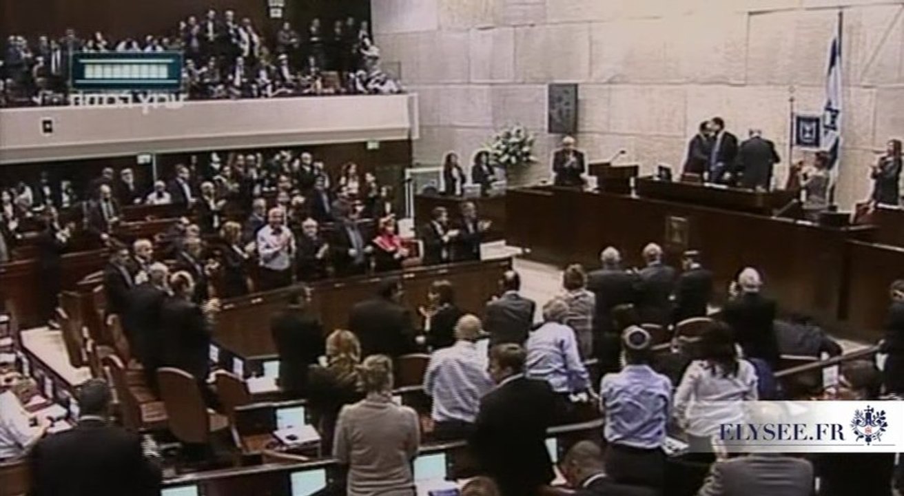 Allocution de François Hollande devant la Knesset à Jérusalem