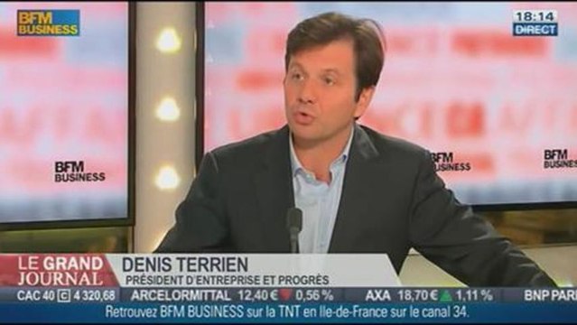 Denis Terrien, président d'entreprise et progrès, dans Le Grand Journal - 18/11 1/4