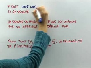 Les lois continues - Cours 3