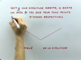 Les similitudes directes - Cours 3