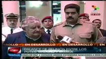 Presidente Mujica al finalizar el encuentro con el Presidente Maduro. - Presidencia del Uruguay
