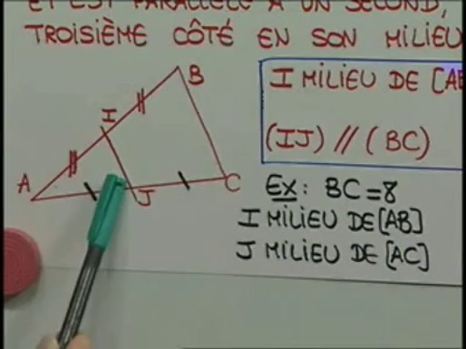 Comment montrer qu'un point est milieu d'un segment ?