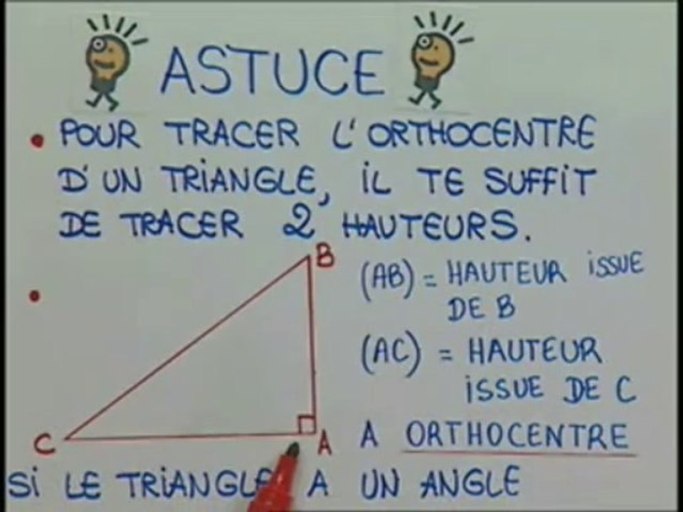 Les hauteurs du triangle