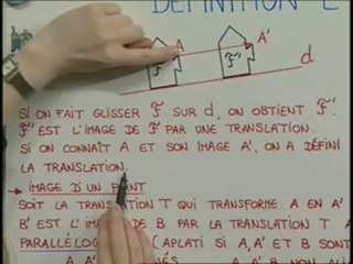 Comment tracer l'image d'un point par une translation ?
