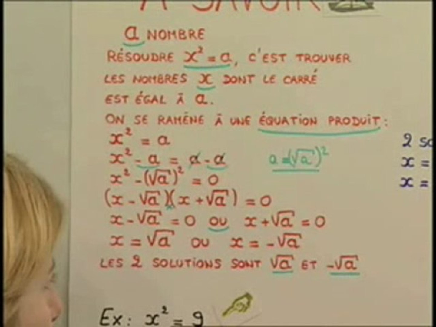 Resoudre Equation Avec X Au Carré Comment résoudre ce type d'équation ? - Vidéo Dailymotion