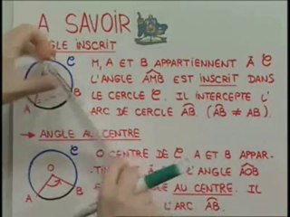Angle inscrit et angle au centre