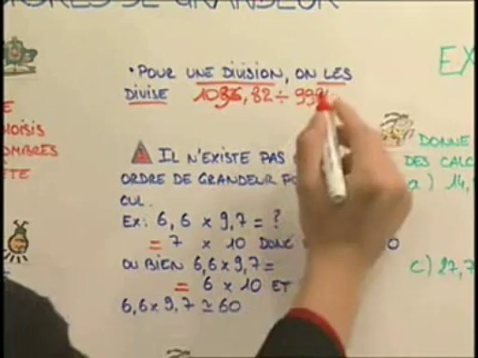 Utiliser les ordres de grandeur pour vérifier son calcul