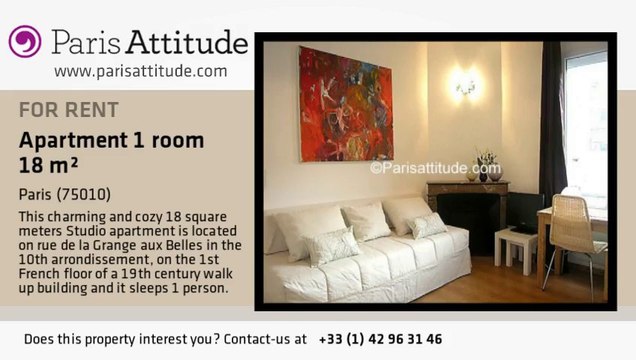 Studio Apartment for rent - Canal St Martin, Paris - Ref. 4187