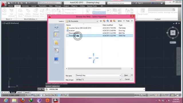 Autocad 2013 tutorial hyper link in hindi Urdu (34-50) By MNRAQ