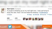 Comedian Hilariously Live-Tweets Neighbors' Rooftop Breakup