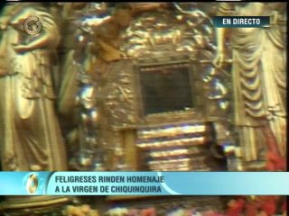 Inicia eucaristía en homenaje a los 304  años de la Virgen de Chiquinquirá