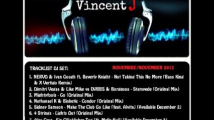VINCENT J - DJ SET NOVEMBER 2013 ( HOUSE MIX )