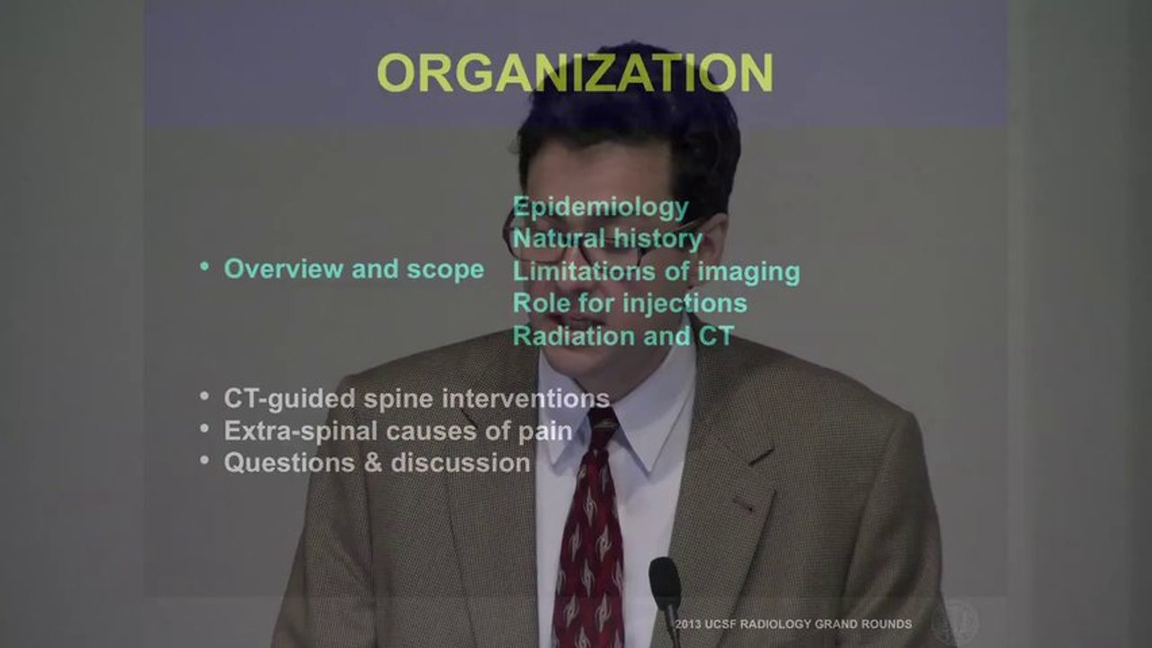 UCSF Radiology - The Role of Spinal Interventions