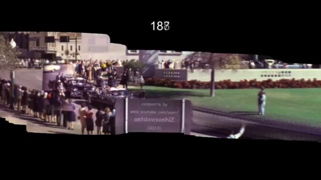JFK Assassination Zapruder Stabilized Motion Panorama HD plus SloMo - 50th anniversary