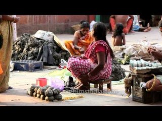 Selling soil as an ingredient for the Durga Puja
