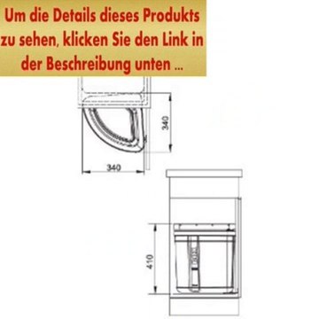 Angebote FRANKE SORTER Pivot 2-fach Mülltrennung Seitenwandmontage links/rechts, 27 Liter (Art.Nr. 1210054475)